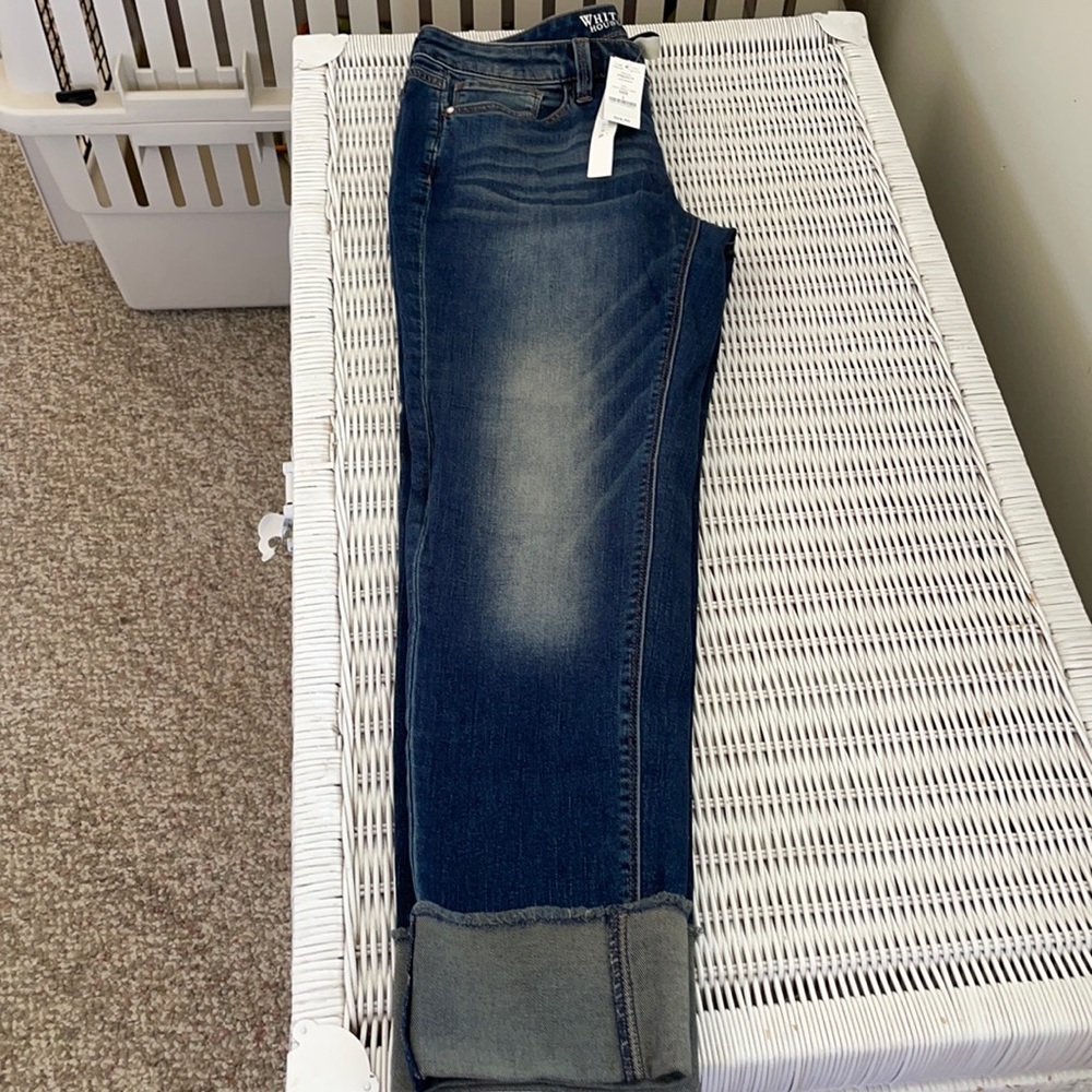 White House Black Market girlfriend jeans